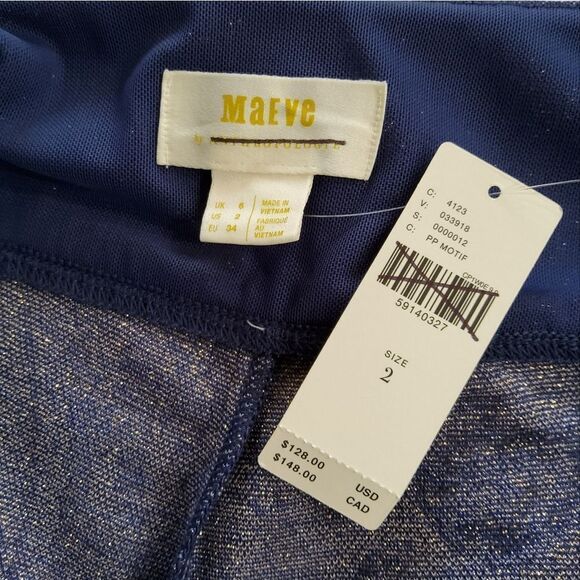 Anthropologie Maeve Maria Paisley Flare Pants Size 2 - Picture 5 of 10